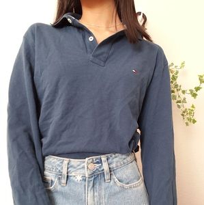 Tommy Hilfiger collard long-sleeved top